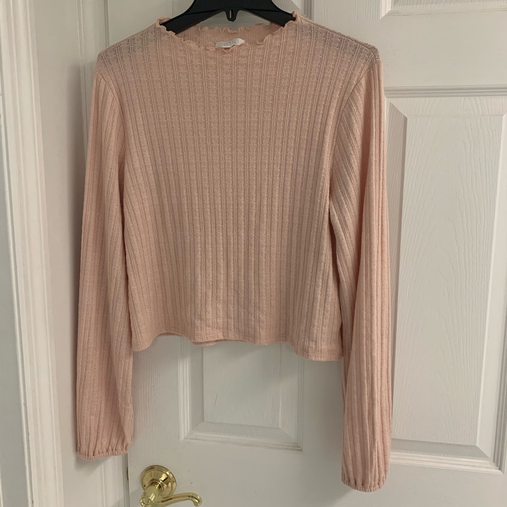ASOS Crop Pink Soft Top